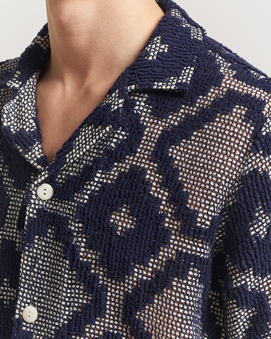 Hombres | Camisas | OAS | Cuba Crochet Shirt Trastevere