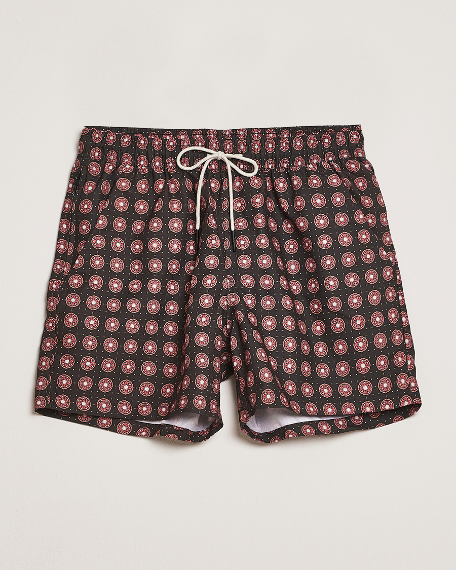 Hombres | Bañadores | OAS | Printed Swimshorts Coffe Lumo