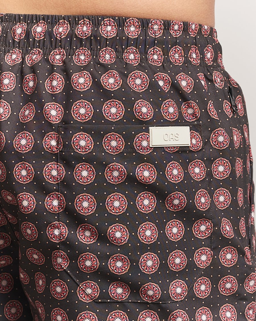Hombres | Bañadores | OAS | Printed Swimshorts Coffe Lumo