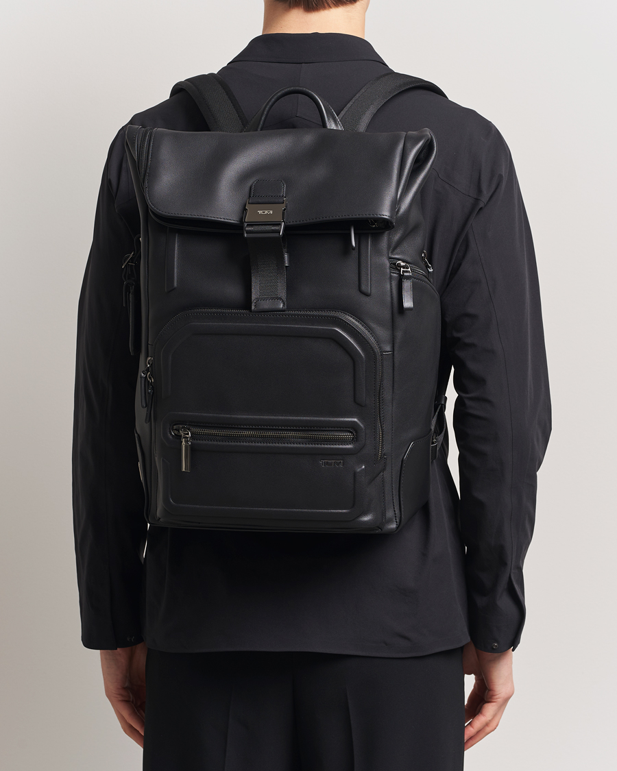 Hombres | Bolsos | TUMI | Harrison Osborn Roll Top Backpack Black