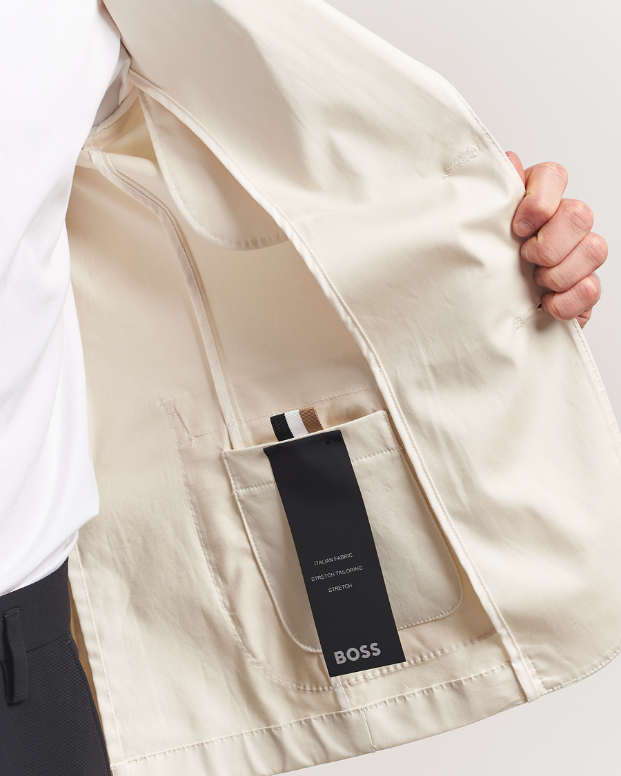 Hombres | Blazers | BOSS BLACK | Hanry Cotton Blazer Open White