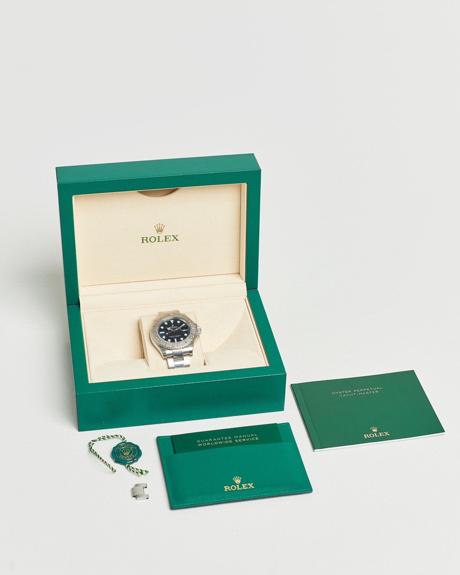 Hombres | Rolex Pre-Owned Yacht Master Oyster Perpetual Steel Platinum | Rolex Pre-Owned | Yacht Master Oyster Perpetual Steel Platinum