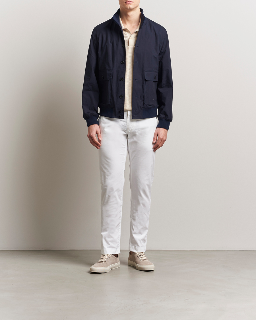 Hombres | Pantalones | Jacob Cohën | Bobby Cotton Gabardine Chinos White