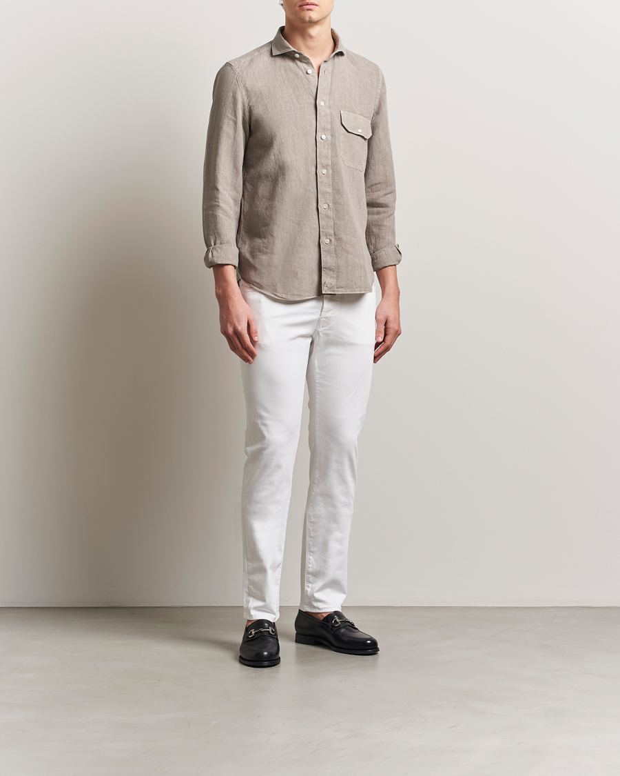 Hombres | Pantalones | Jacob Cohën | Bard Slim Fit 5-Pocket Pants White