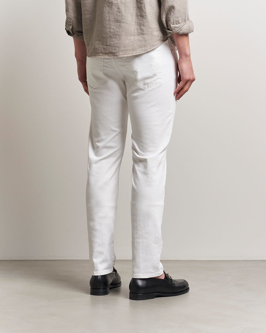 Hombres | Pantalones | Jacob Cohën | Bard Slim Fit 5-Pocket Pants White