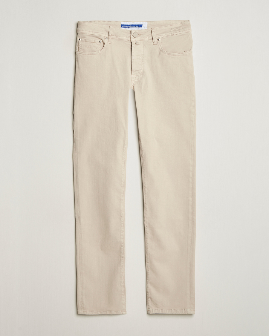 Hombres | Pantalones | Jacob Cohën | Bard Slim Fit 5-Pocket Pants Almond