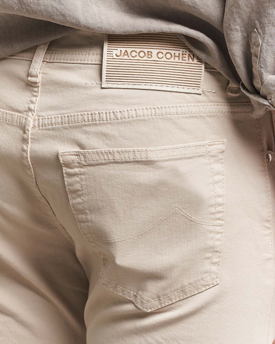 Hombres | Pantalones | Jacob Cohën | Bard Slim Fit 5-Pocket Pants Almond