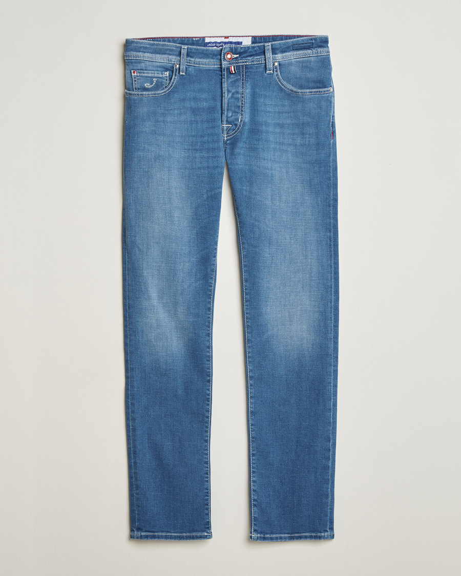 Hombres | Vaqueros | Jacob Cohën | Bard Slim Fit Stretch Vintage Jeans Medium Blue