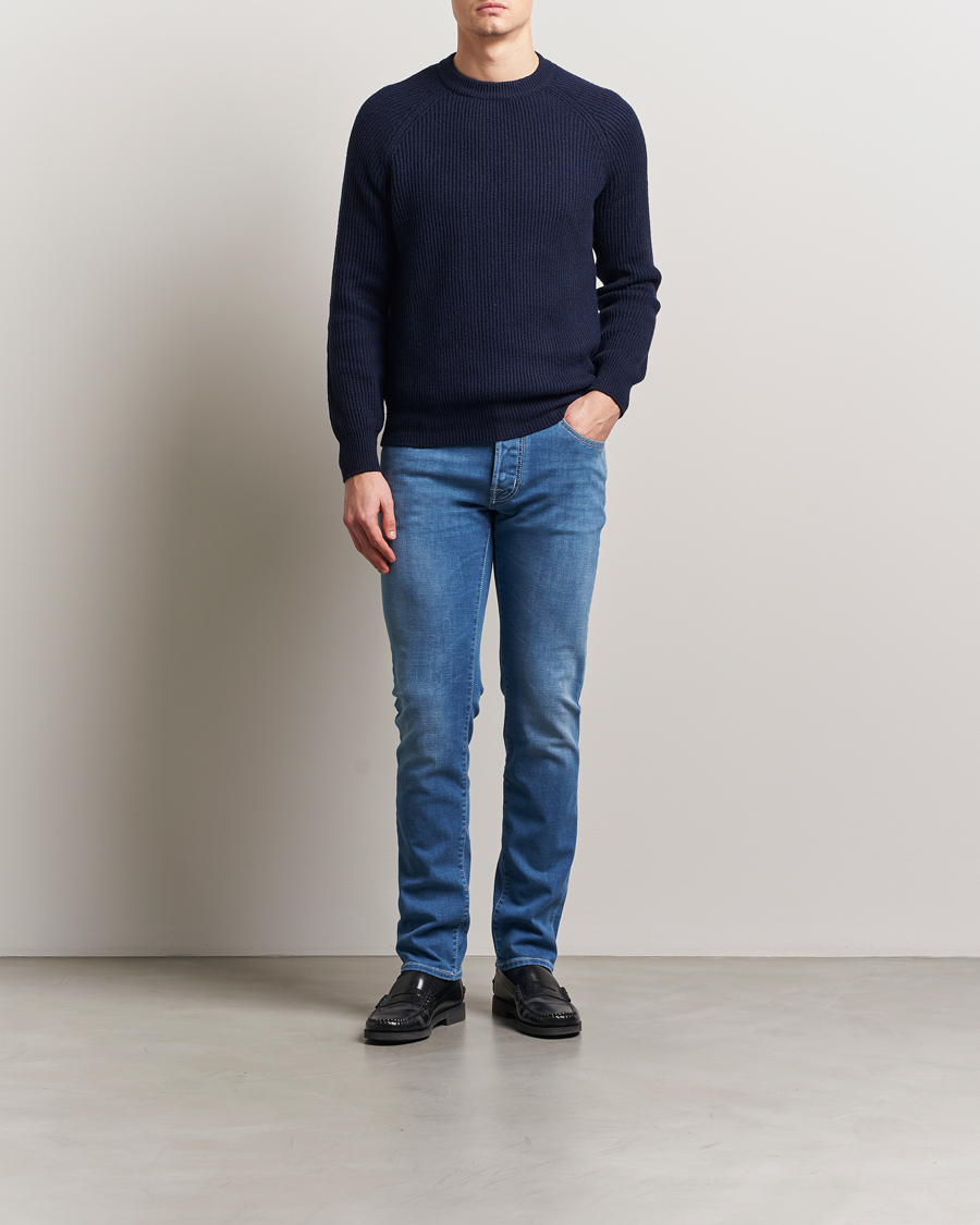 Hombres | Vaqueros | Jacob Cohën | Bard Slim Fit Stretch Vintage Jeans Medium Blue
