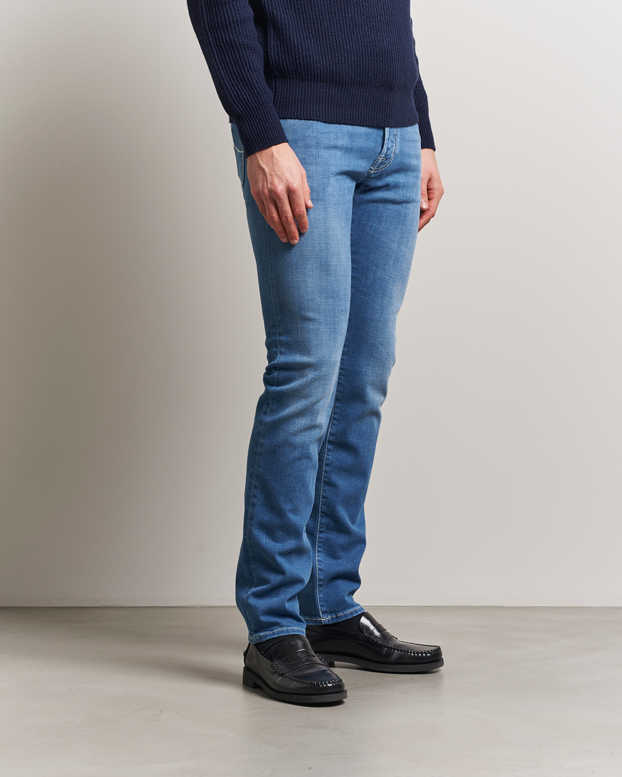 Hombres | Vaqueros | Jacob Cohën | Bard Slim Fit Stretch Vintage Jeans Medium Blue