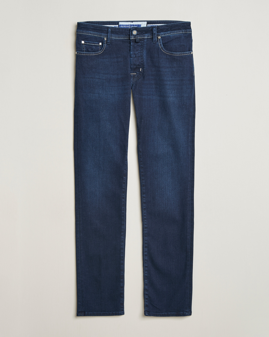 Hombres | Vaqueros | Jacob Cohën | Bard Slim Fit Stretch Rinse Jeans Dark Blue