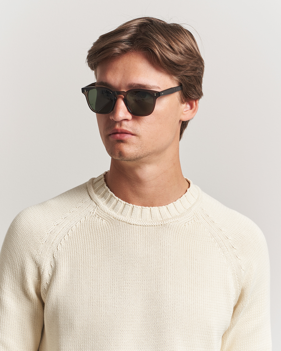 Hombres | Gafas de sol | Garrett Leight | Ace II 49 Sunglasses Black Glass