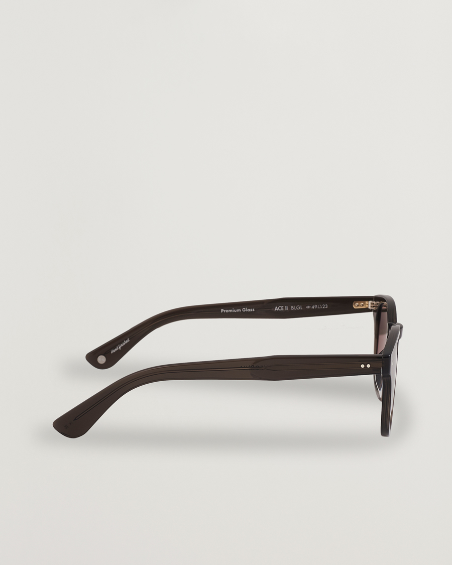 Hombres | Gafas de sol | Garrett Leight | Ace II 49 Sunglasses Black Glass
