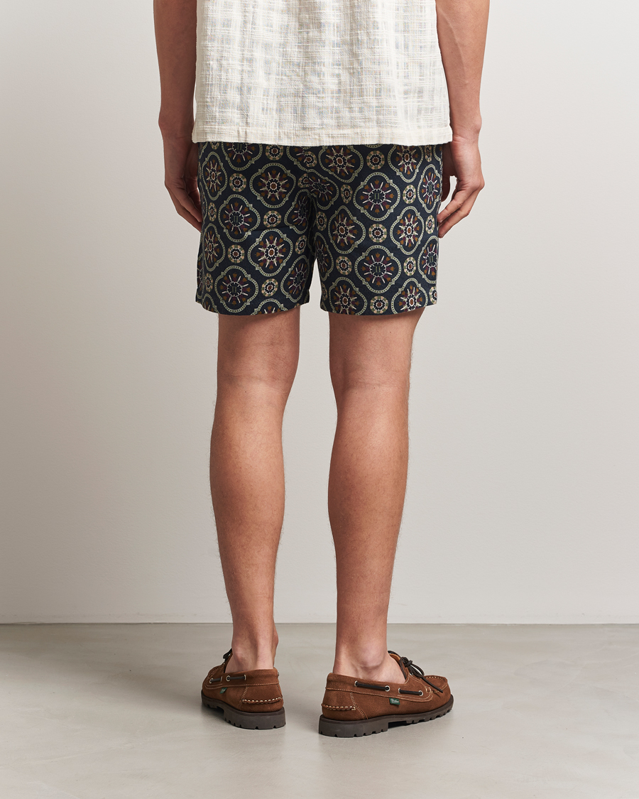 Hombres | Pantalones cortos | LES DEUX | Otto AOP Tapestry Shorts Dark Navy