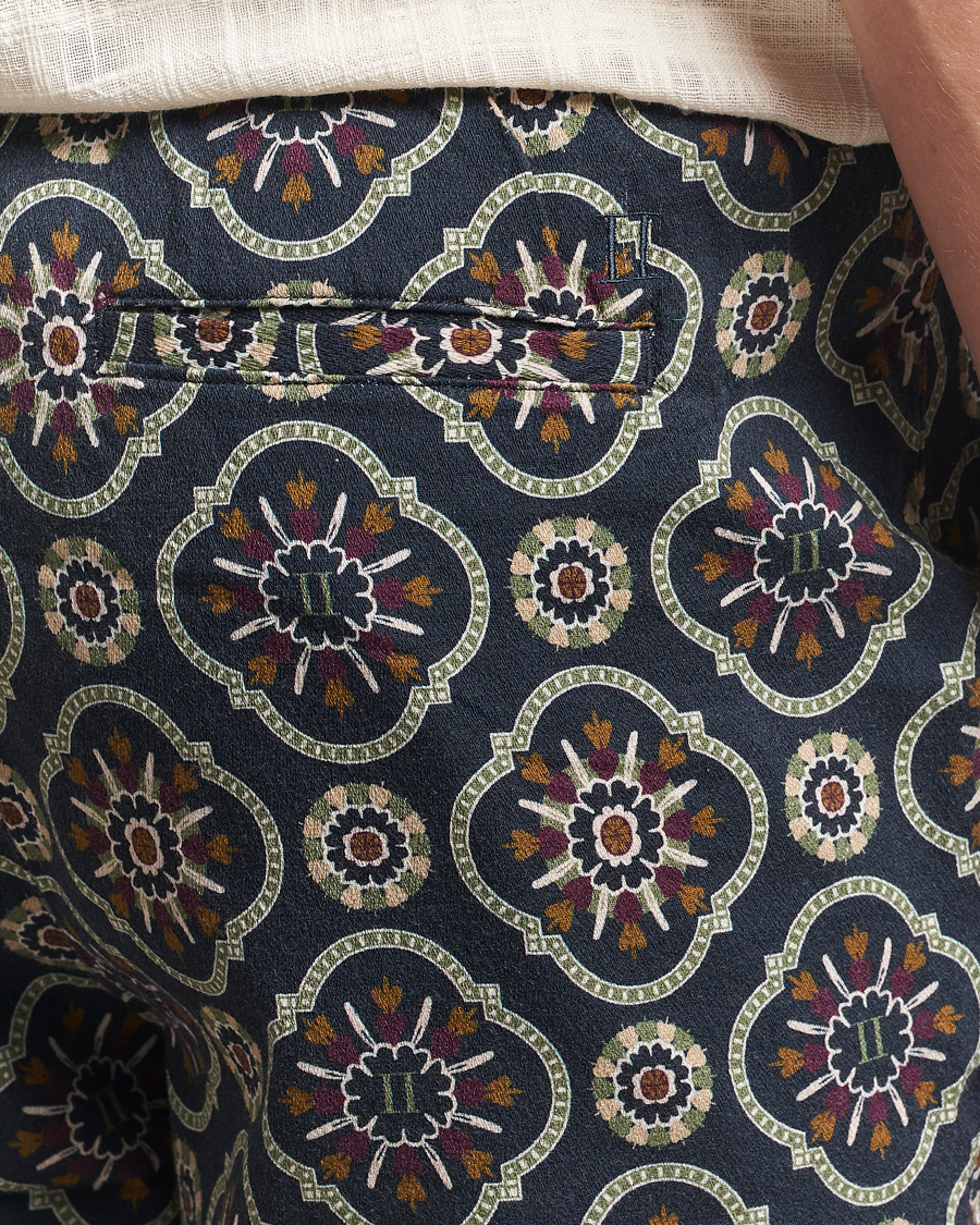 Hombres | Pantalones cortos | LES DEUX | Otto AOP Tapestry Shorts Dark Navy