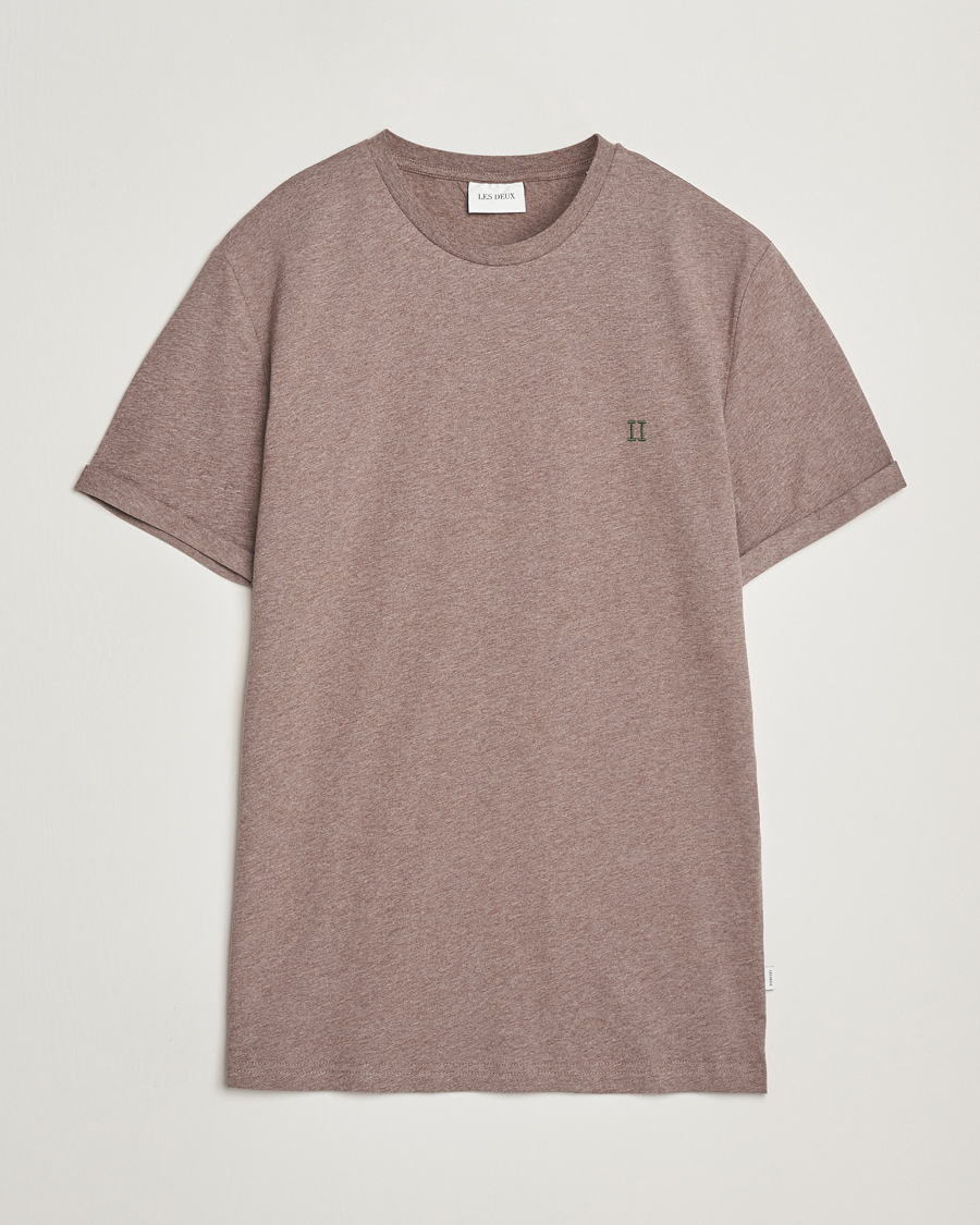 Hombres | Camisetas | LES DEUX | Norregaard Contrast T-Shirt Cub Melange