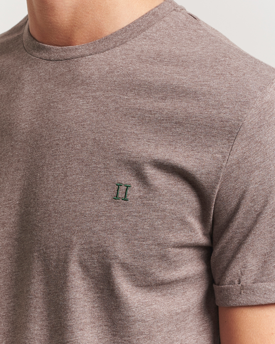 Hombres | Camisetas | LES DEUX | Norregaard Contrast T-Shirt Cub Melange