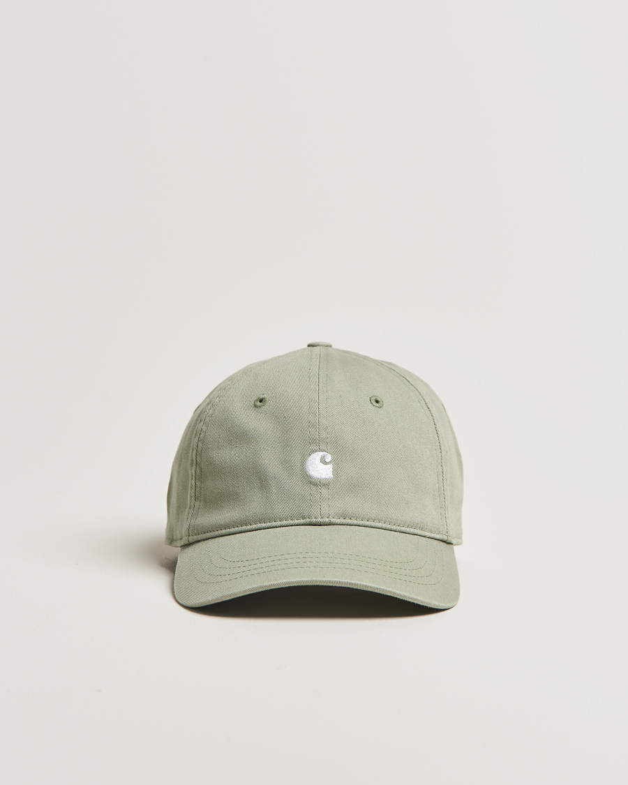 Hombres | Carhartt WIP Madison Logo Cap Pale Olive | Carhartt WIP | Madison Logo Cap Pale Olive