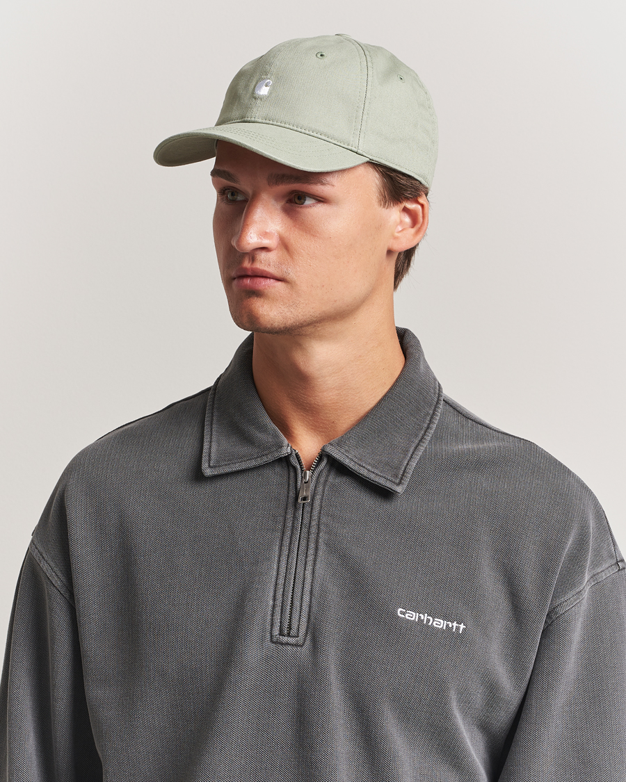 Hombres | Carhartt WIP Madison Logo Cap Pale Olive | Carhartt WIP | Madison Logo Cap Pale Olive