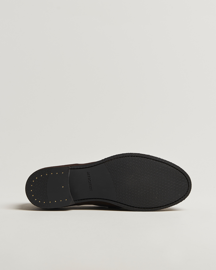 Hombres | Mocasines | Myrqvist | Karlberg Loafer Dark Brown Suede