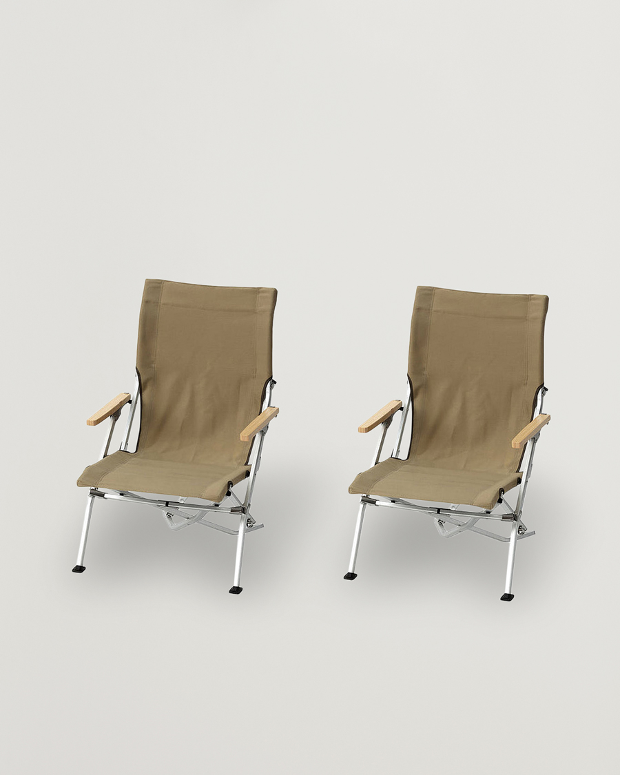 Hombres | Snow Peak Low Chair Starter Set Khaki | Snow Peak | Low Chair Starter Set Khaki