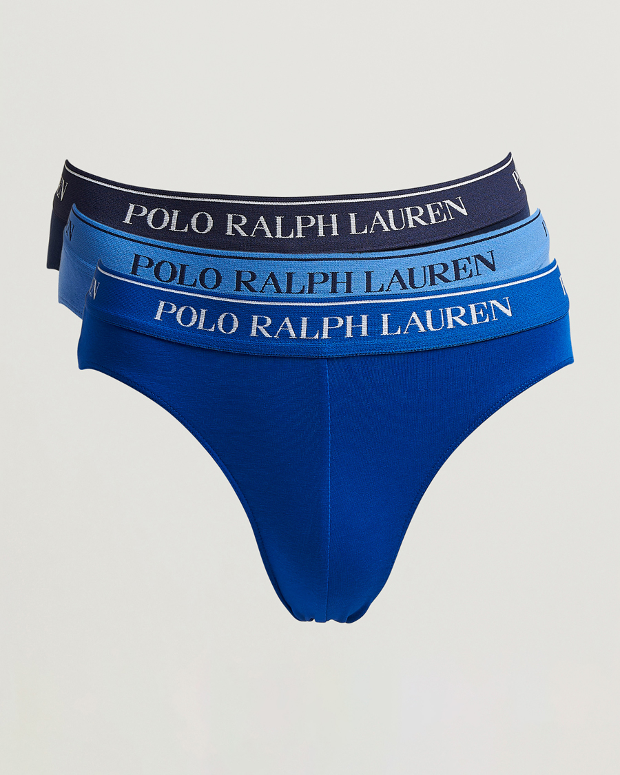 Hombres | Ropa interior y calcetines | Polo Ralph Lauren | 3-Pack Low Rise Trunk Navy/Sapphire Star/Bermuda