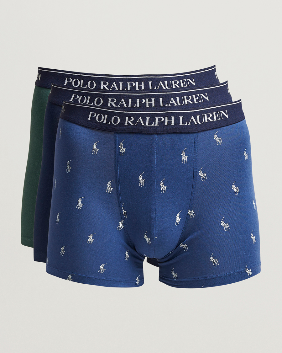 Hombres | Ropa interior y calcetines | Polo Ralph Lauren | 3-Pack Boxer Briefs Navy/Pine/Old Royal