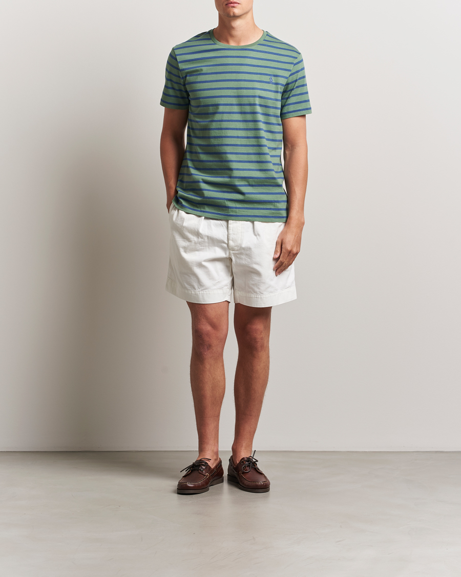 Hombres | Camisetas | Polo Ralph Lauren | Custom Slim Fit Striped Tee Green/Old Royal