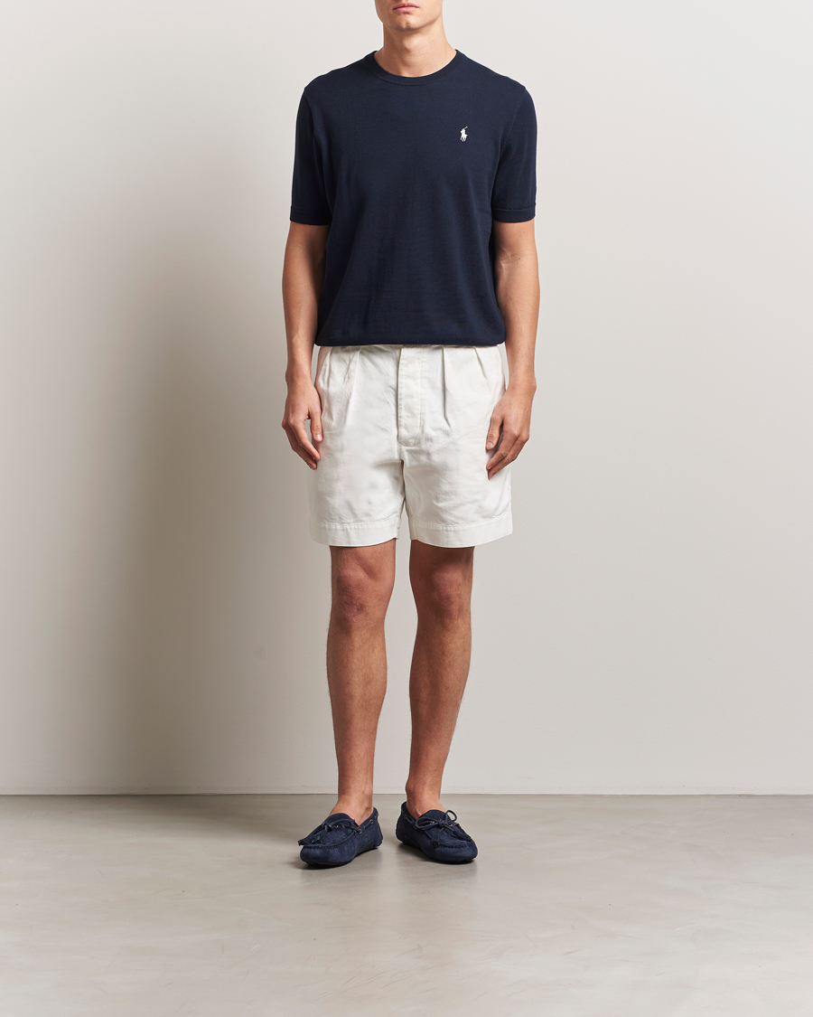 Hombres | Camisetas | Polo Ralph Lauren | Knitted Short Sleeve Tee Hunter Navy