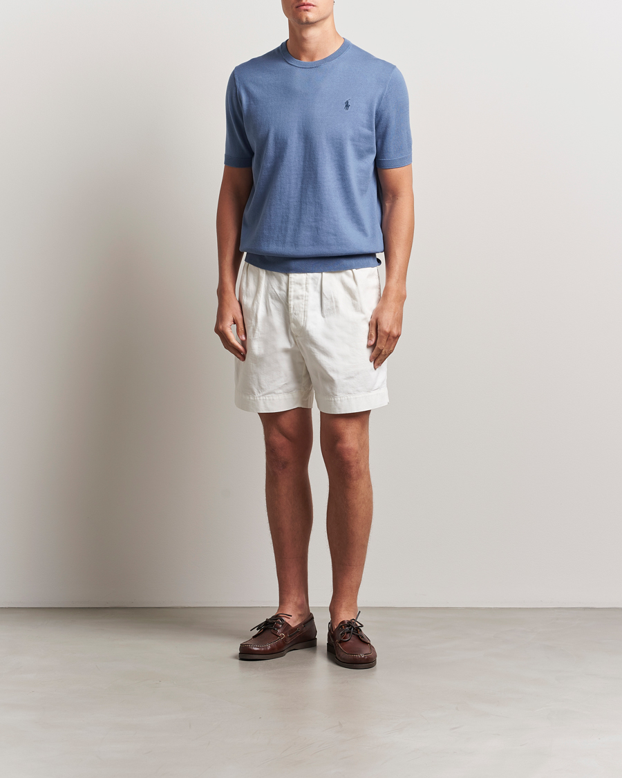Hombres | Camisetas | Polo Ralph Lauren | Knitted Short Sleeve Tee Capri Blue