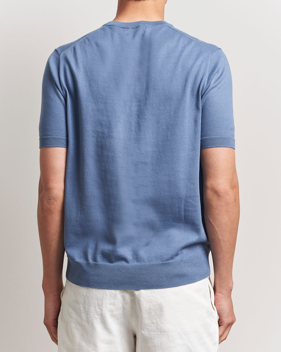 Hombres | Camisetas | Polo Ralph Lauren | Knitted Short Sleeve Tee Capri Blue