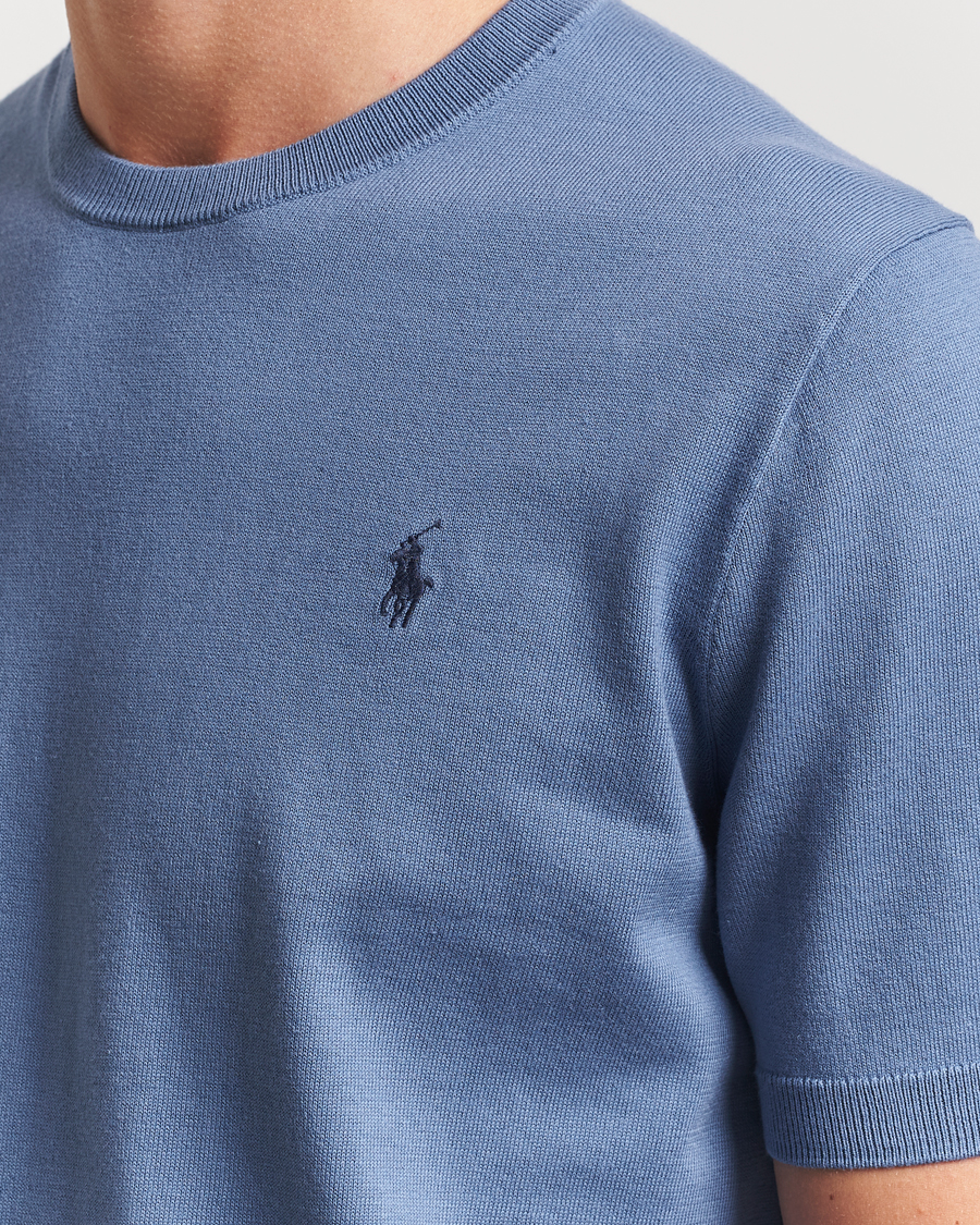 Hombres | Camisetas | Polo Ralph Lauren | Knitted Short Sleeve Tee Capri Blue