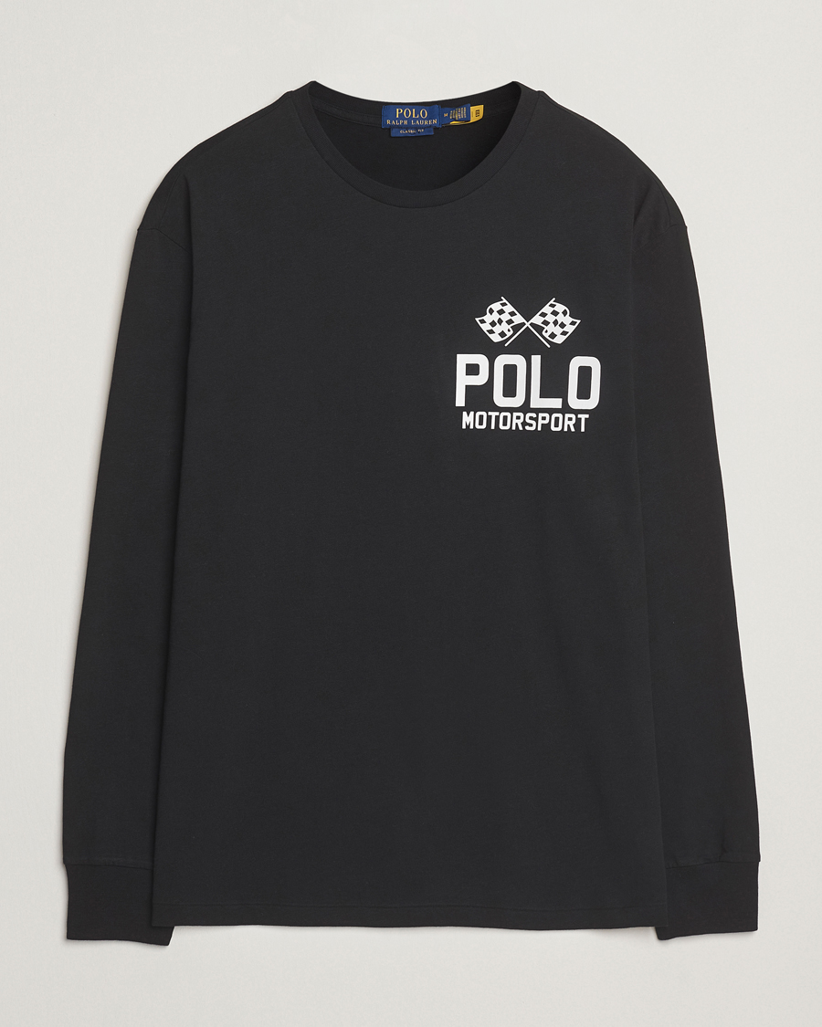 Hombres | Camisetas | Polo Ralph Lauren | RL Motorsport Long Sleeve Tee Polo Black