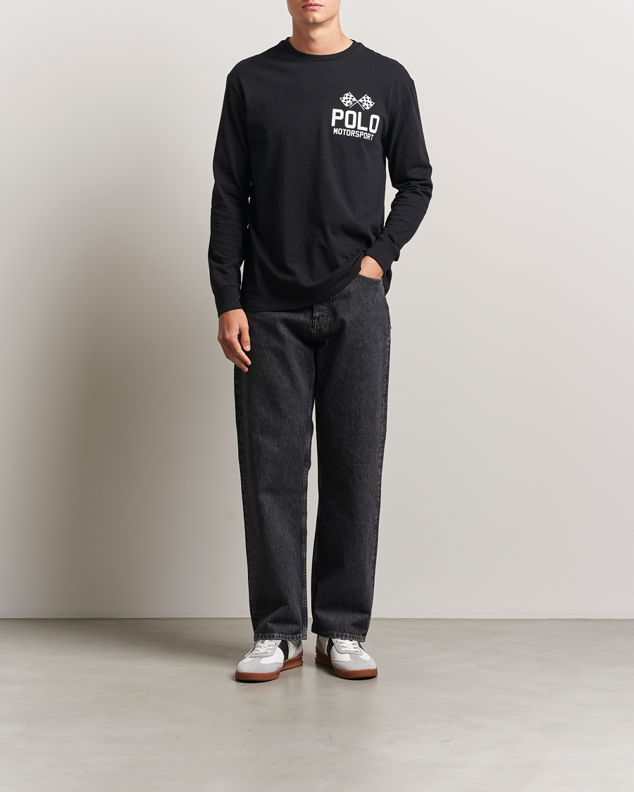 Hombres | Camisetas | Polo Ralph Lauren | RL Motorsport Long Sleeve Tee Polo Black