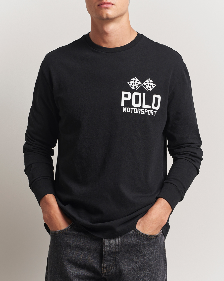 Hombres | Camisetas | Polo Ralph Lauren | RL Motorsport Long Sleeve Tee Polo Black