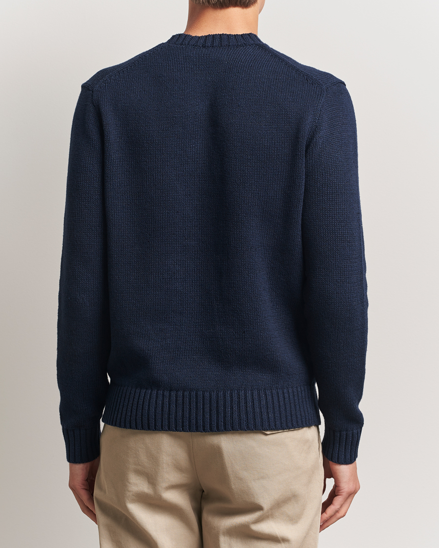 Hombres | Jerséis y prendas de punto | Polo Ralph Lauren | Linen/Cotton Bear Pullover Bear Navy
