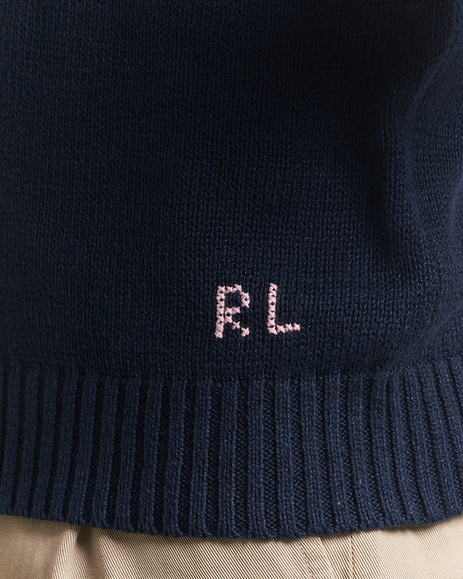 Hombres | Jerséis y prendas de punto | Polo Ralph Lauren | Linen/Cotton Bear Pullover Bear Navy