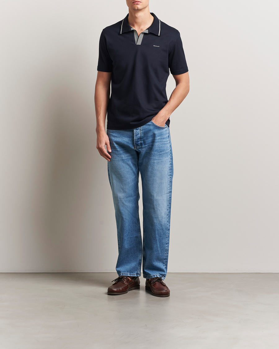 Hombres | Polos | Gant | Tipping Polo Evening Blue
