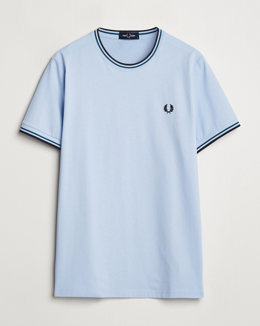 Hombres | Camisetas | Fred Perry | Twin Tipped T-Shirt Light Smoke
