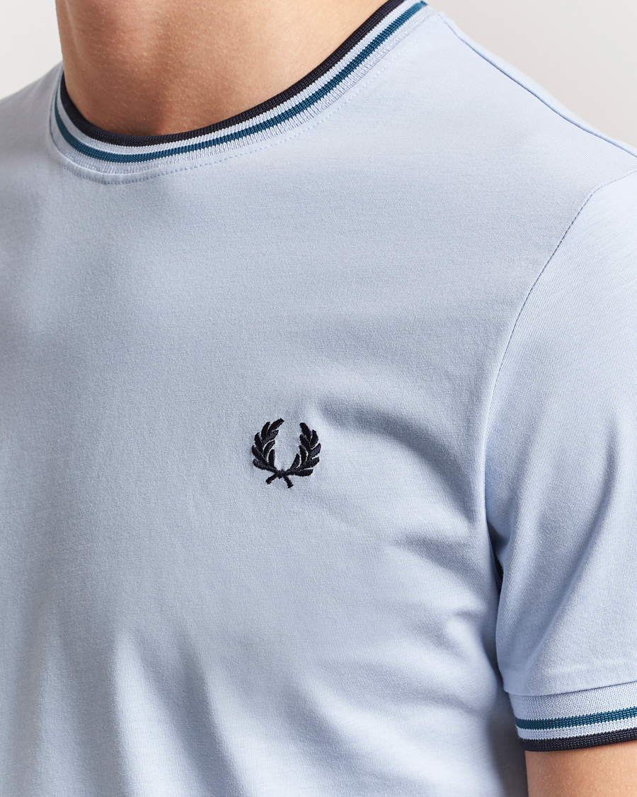 Hombres | Camisetas | Fred Perry | Twin Tipped T-Shirt Light Smoke