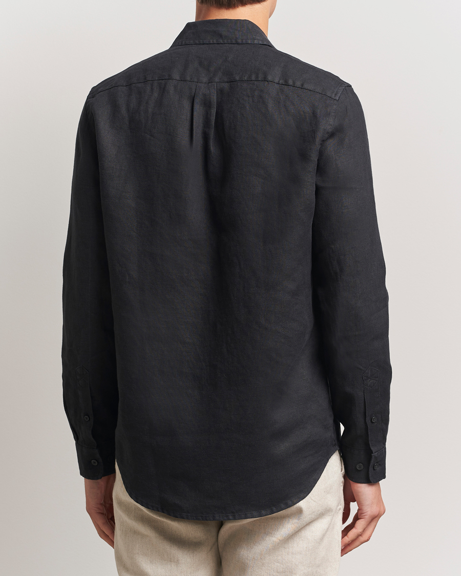 Hombres | Camisas | Samsøe Samsøe | Liam Linen Shirt Black