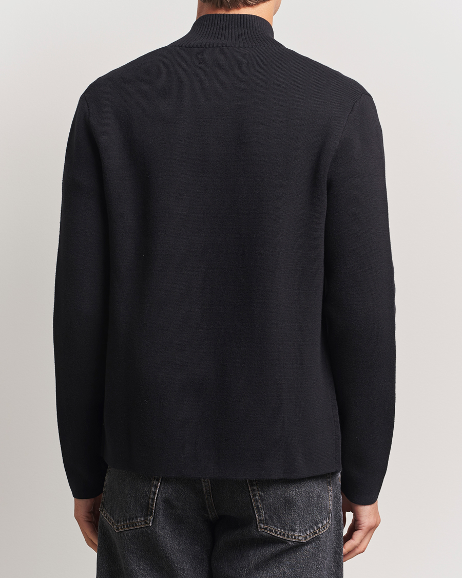 Hombres | Jerséis y prendas de punto | Samsøe Samsøe | Niklas Full Zip Sweater Black