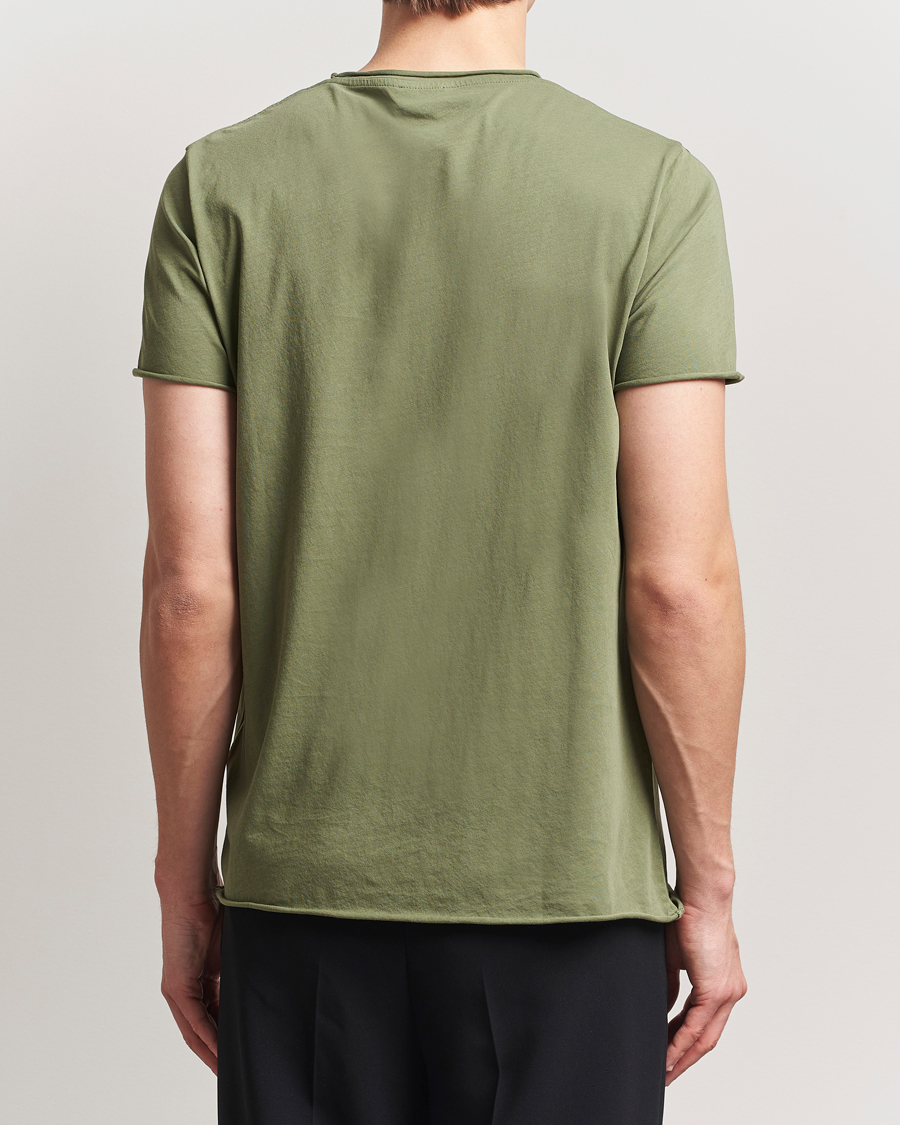 Hombres | Camisetas | Filippa K | Roll Neck Crew Neck T-Shirt Faded Green