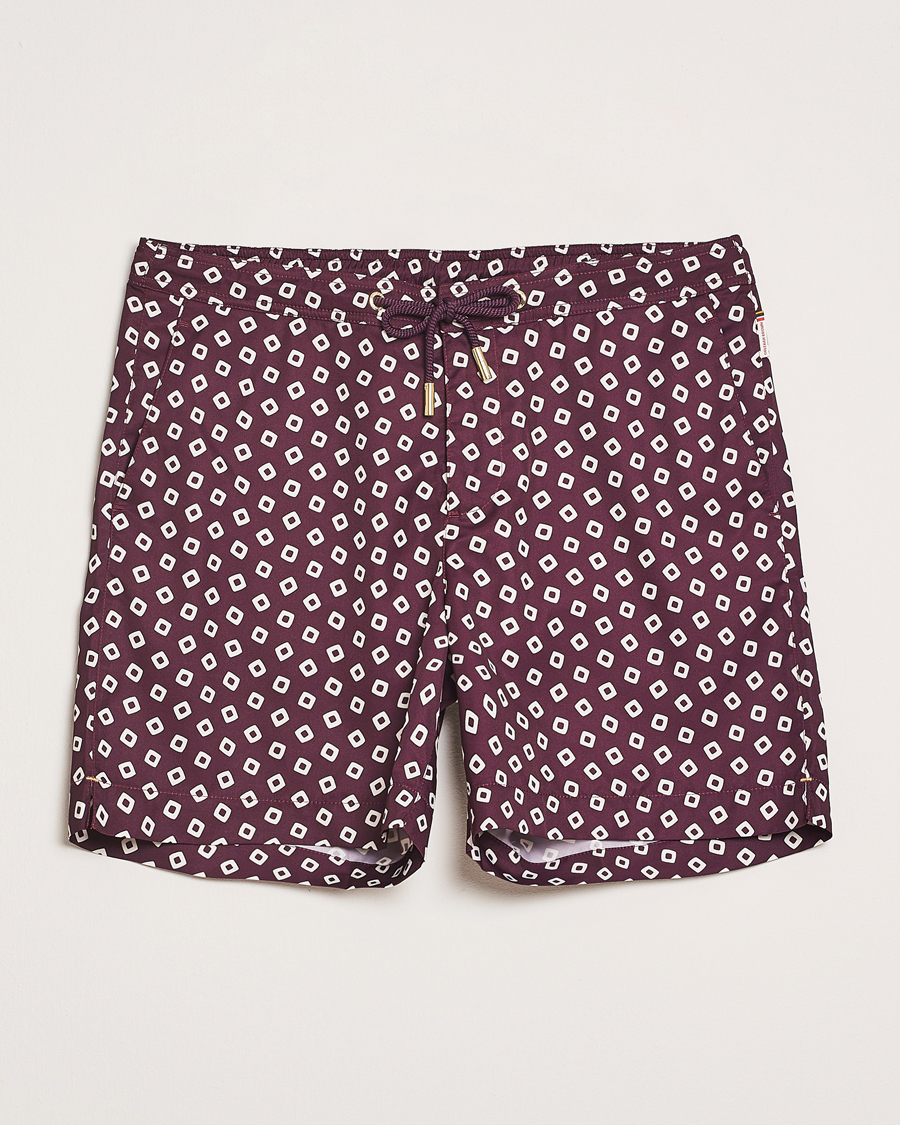 Hombres | Bañadores | Orlebar Brown | Bulldog Lumina Drawcord Swimshorts Damson/Latte