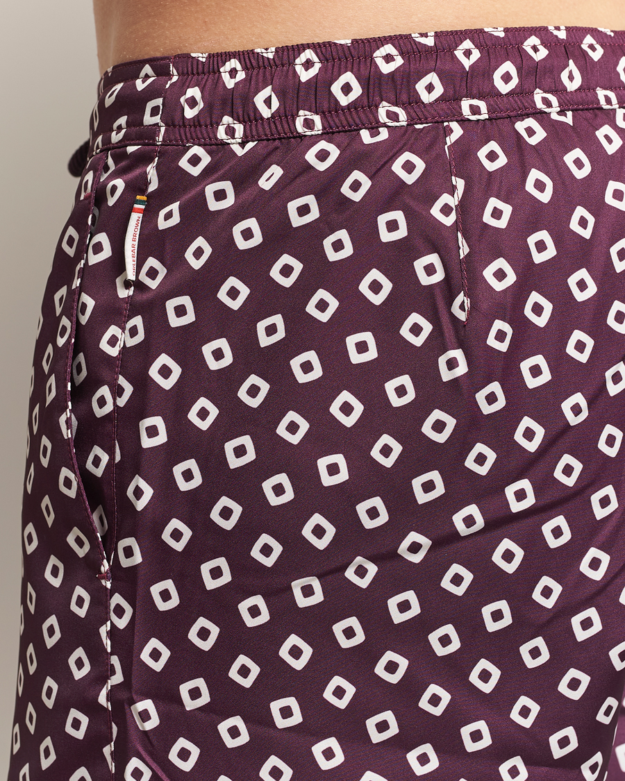 Hombres | Bañadores | Orlebar Brown | Bulldog Lumina Drawcord Swimshorts Damson/Latte