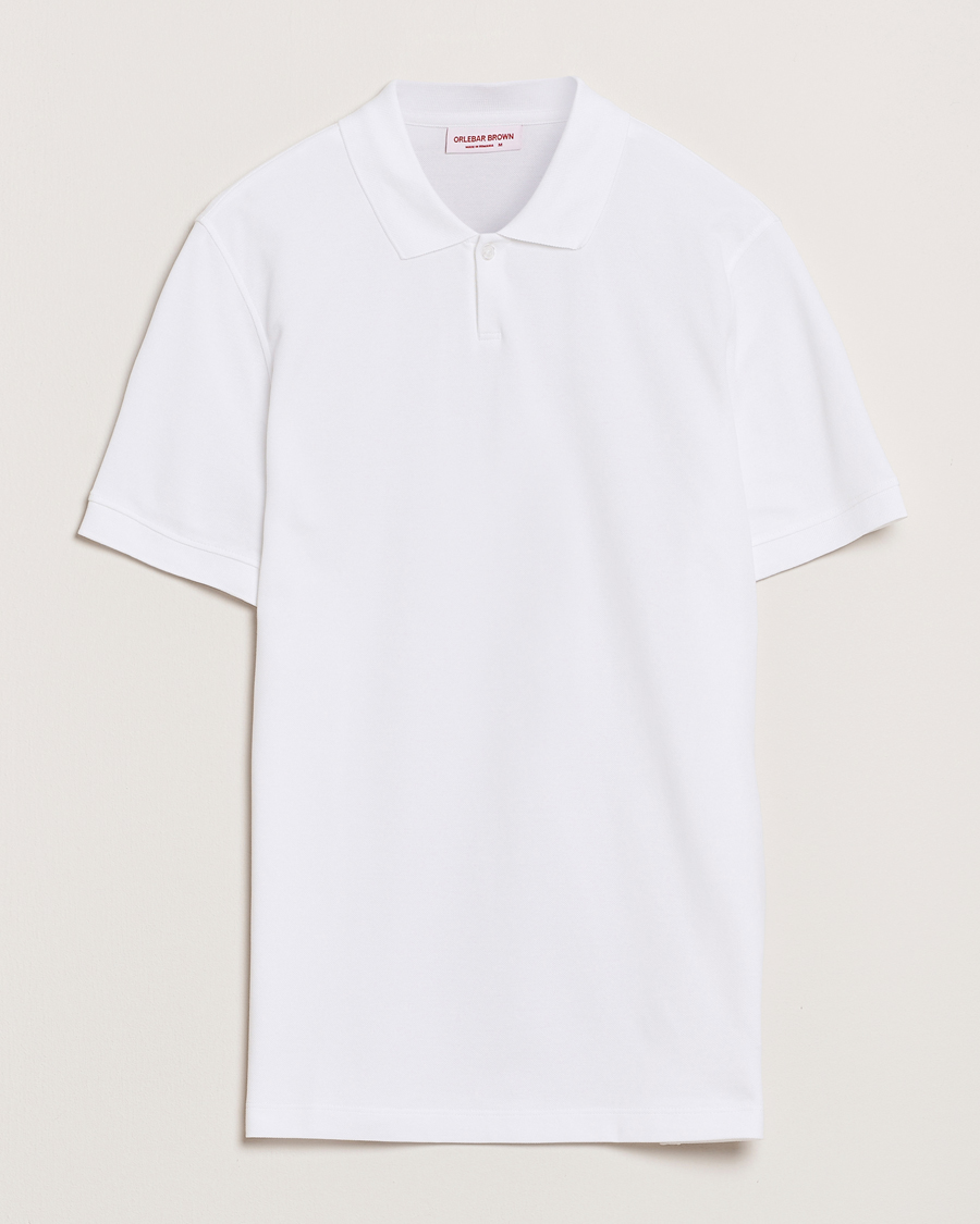 Hombres | Polos | Orlebar Brown | Bruno Organic Cotton Pique White