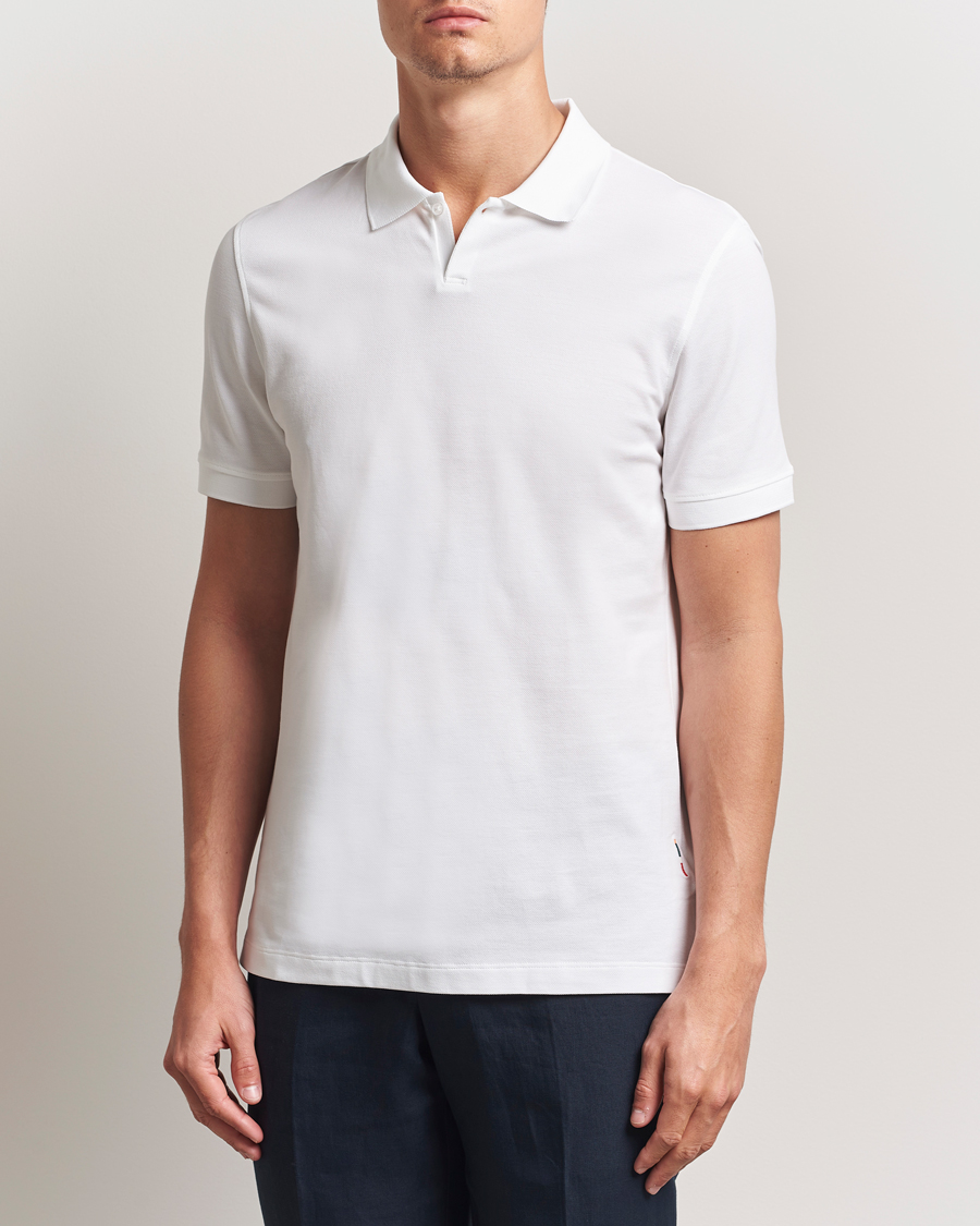 Hombres | Polos | Orlebar Brown | Bruno Organic Cotton Pique White