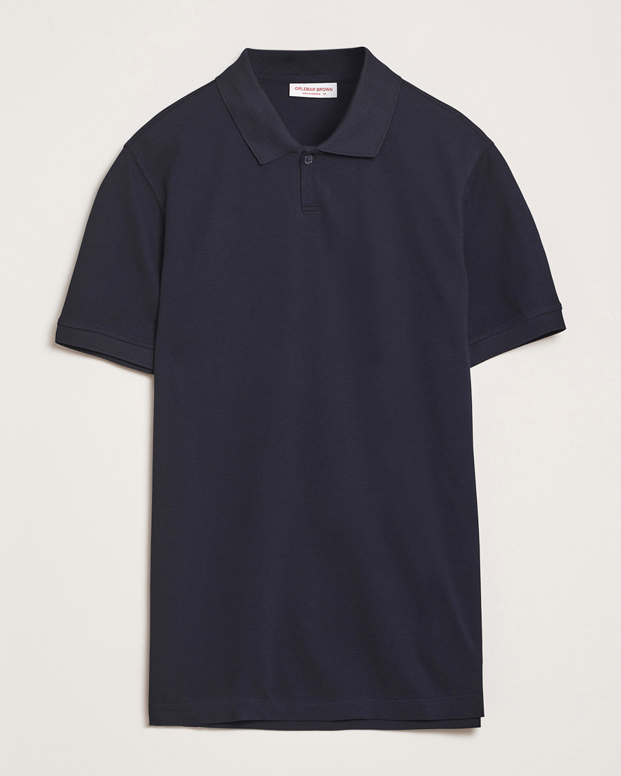 Hombres | Polos | Orlebar Brown | Bruno Organic Cotton Pique Night Iris