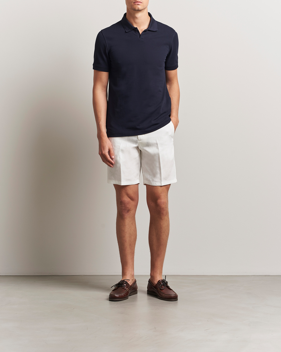 Hombres | Polos | Orlebar Brown | Bruno Organic Cotton Pique Night Iris