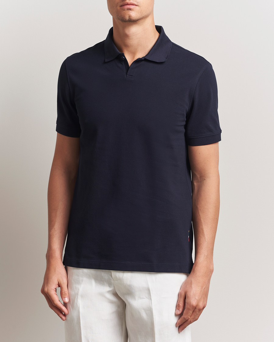Hombres | Polos | Orlebar Brown | Bruno Organic Cotton Pique Night Iris